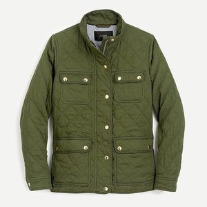 J. Crew Olive Quilted Jacket